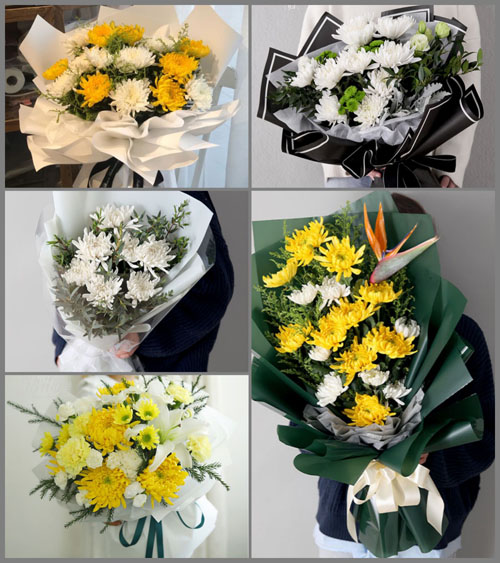 浙江省台州玉环县楚门镇城郊村白事花束代送